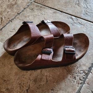 Mephisto Men’s Zonder Brown Sandal Size 45 (11)